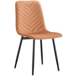 Scaun Tempo Kondela Ramita Tip 2 Velvet (Terracotta/Black) Thumb