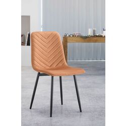 Scaun Tempo Kondela Ramita Tip 2 Velvet (Terracotta/Black)