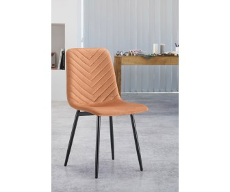 Scaun Tempo Kondela Ramita Tip 2 Velvet (Terracotta/Black)