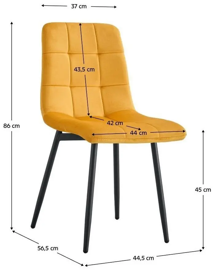 Scaun Tempo Kondela Ramita Tip 3 (Yellow/Black)