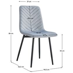 Scaun Tempo Kondela Ramita Typ 2 (Grey/Black) Thumb