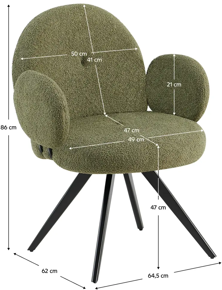 Scaun Tempo Kondela Vasala (Green/Black)