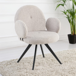 Scaun Tempo Kondela Vasala (Light Gray/Black)