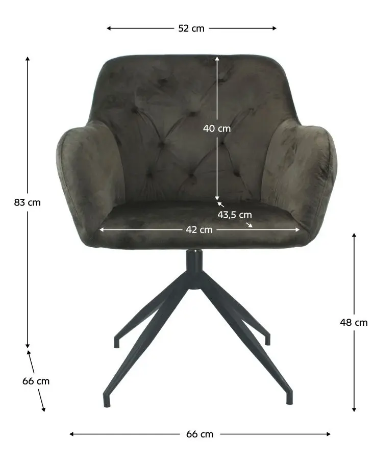 Стул Tempo Kondela Veleza New (Brown) - 3