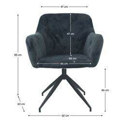 Scaun Tempo Kondela Veleza New (Dark Gray) Thumb