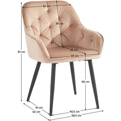 Scaun Tempo Kondela Verio Bluvel 28 (Light Brown/Black) Thumb