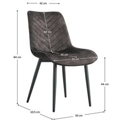 Scaun Tempo Kondela Zaina Tip 2 (Brown/Black) Thumb