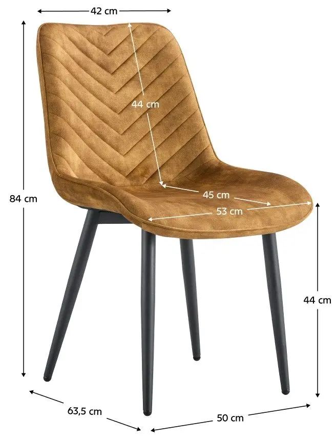 Scaun Tempo Kondela Zaina Tip 2 (Brown-gold/Black)