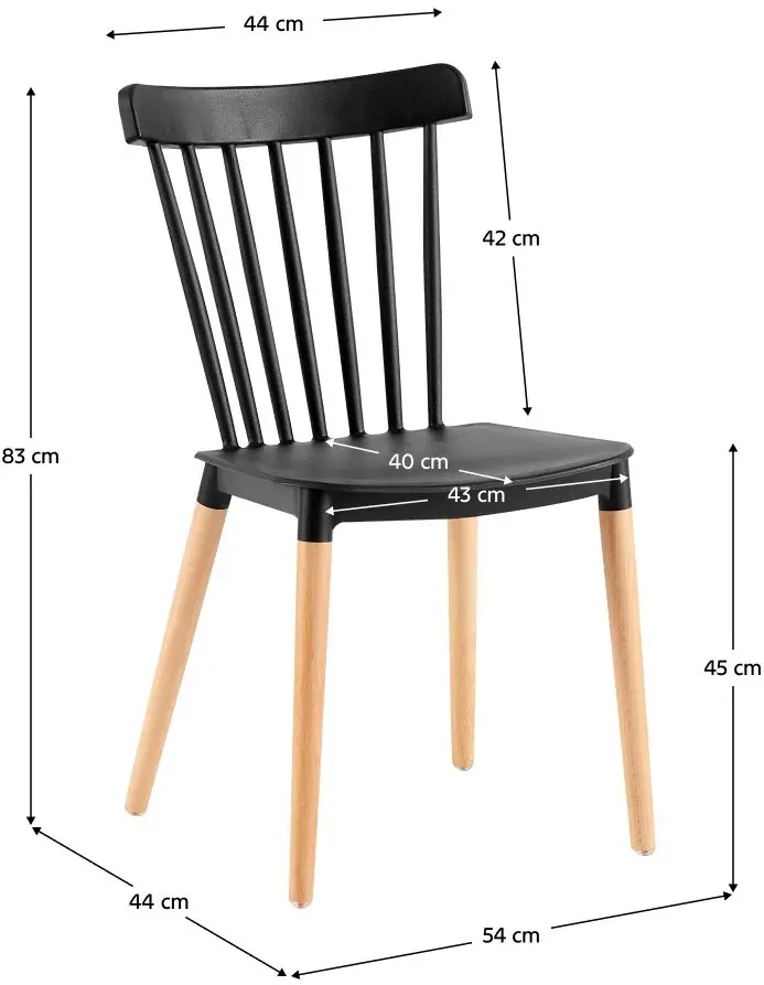 Стул Tempo Kondela Zosima (Black/Beech)