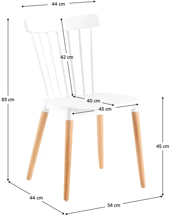 Стул Tempo Kondela Zosima (White/Beech)