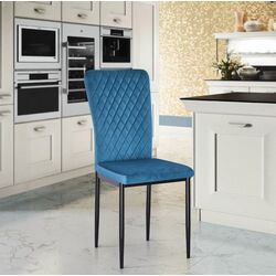 Стул Yasen DC 2329 (Черный/Голубой)