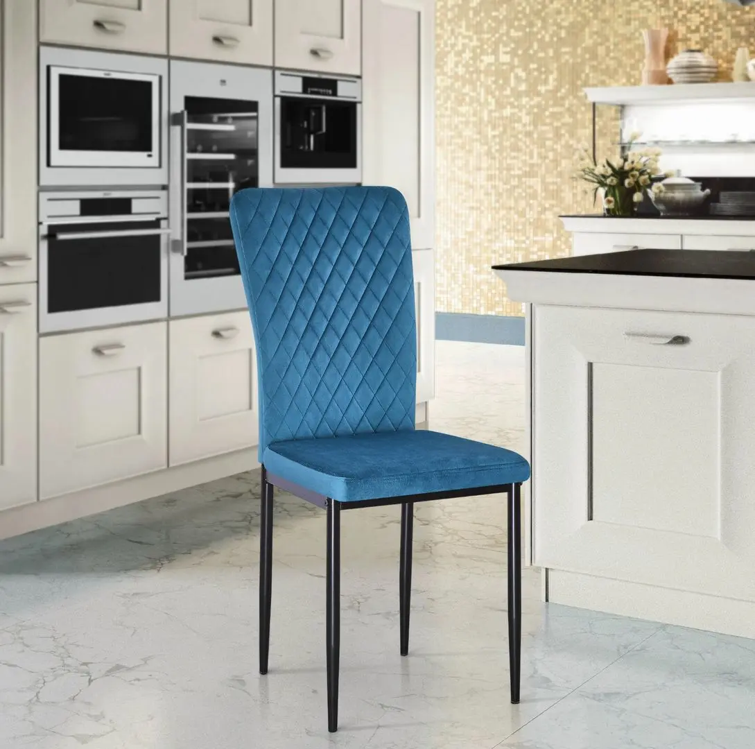 Стул Yasen DC 2329 (Черный/Голубой)