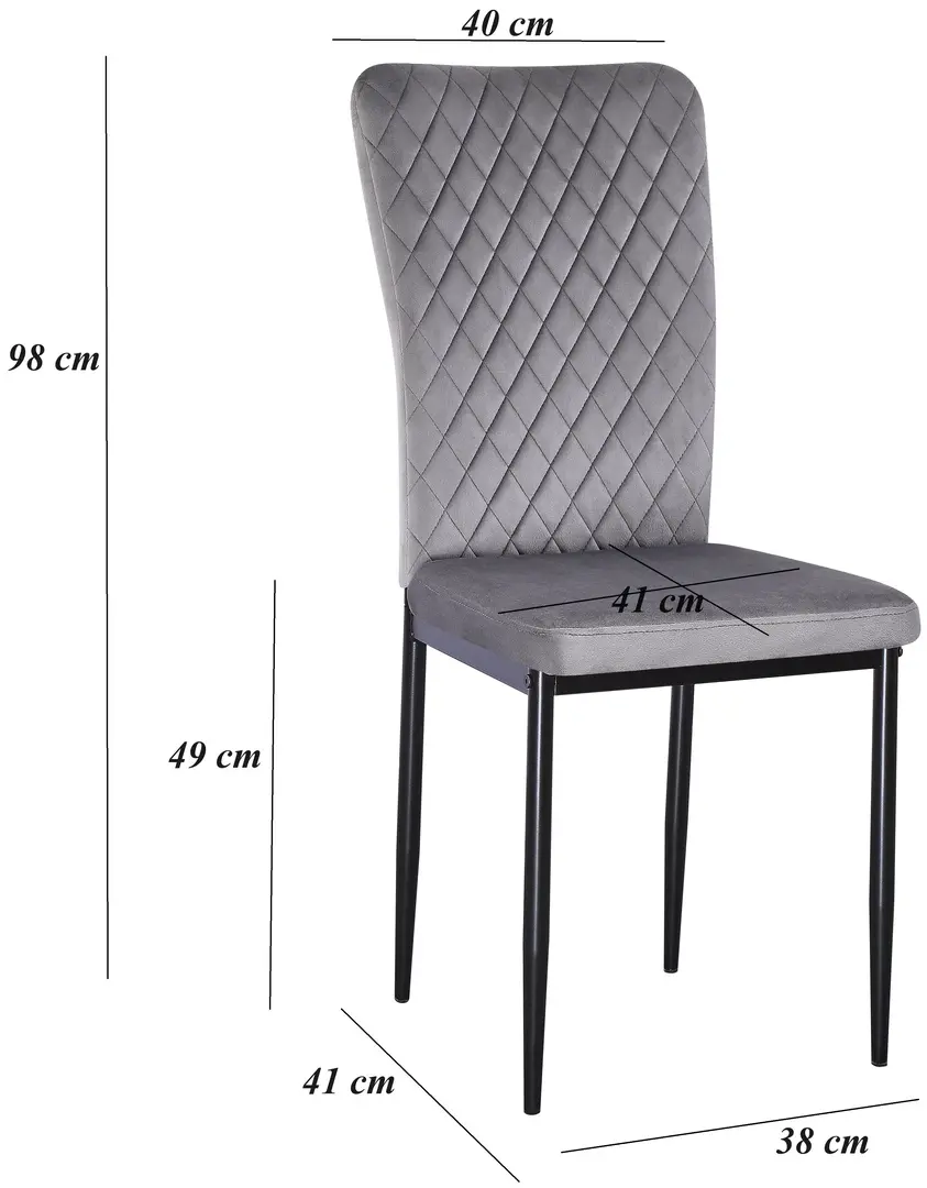 Scaun Yasen DC 2329 HLR 22 (Black/Gray)