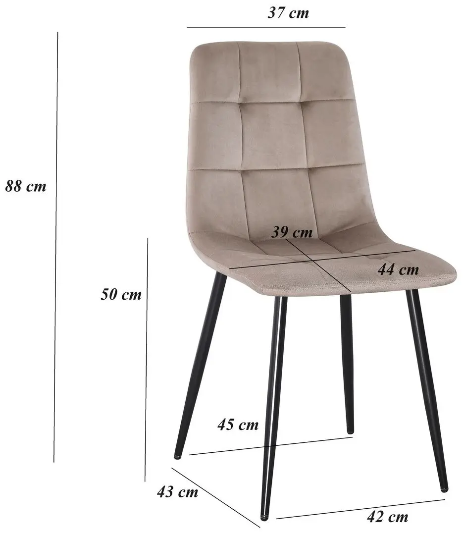 Стул Yasen DC 5012 L (Тёмно-коричневый/Черный)