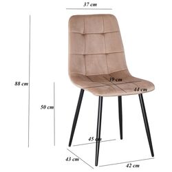 Scaun Yasen DC 5012 L (Golden Brown/Black) Thumb