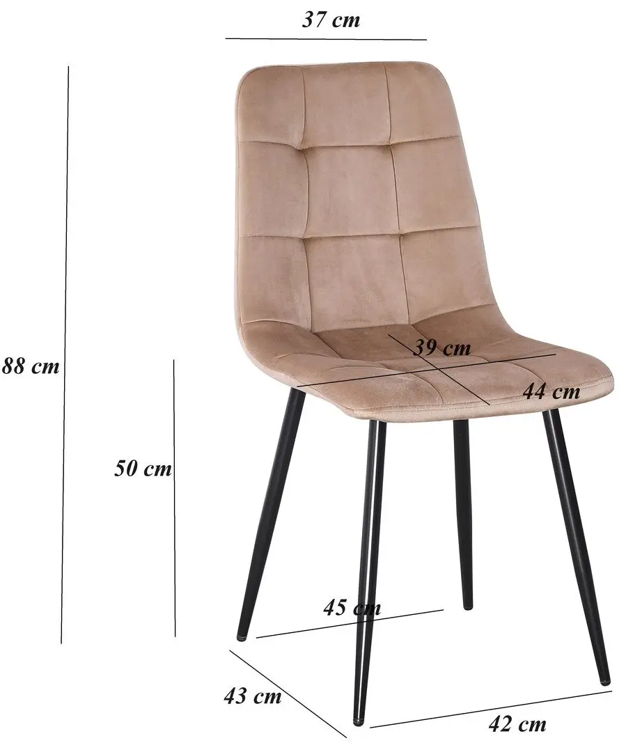 Scaun Yasen DC 5012 L (Golden Brown/Black)