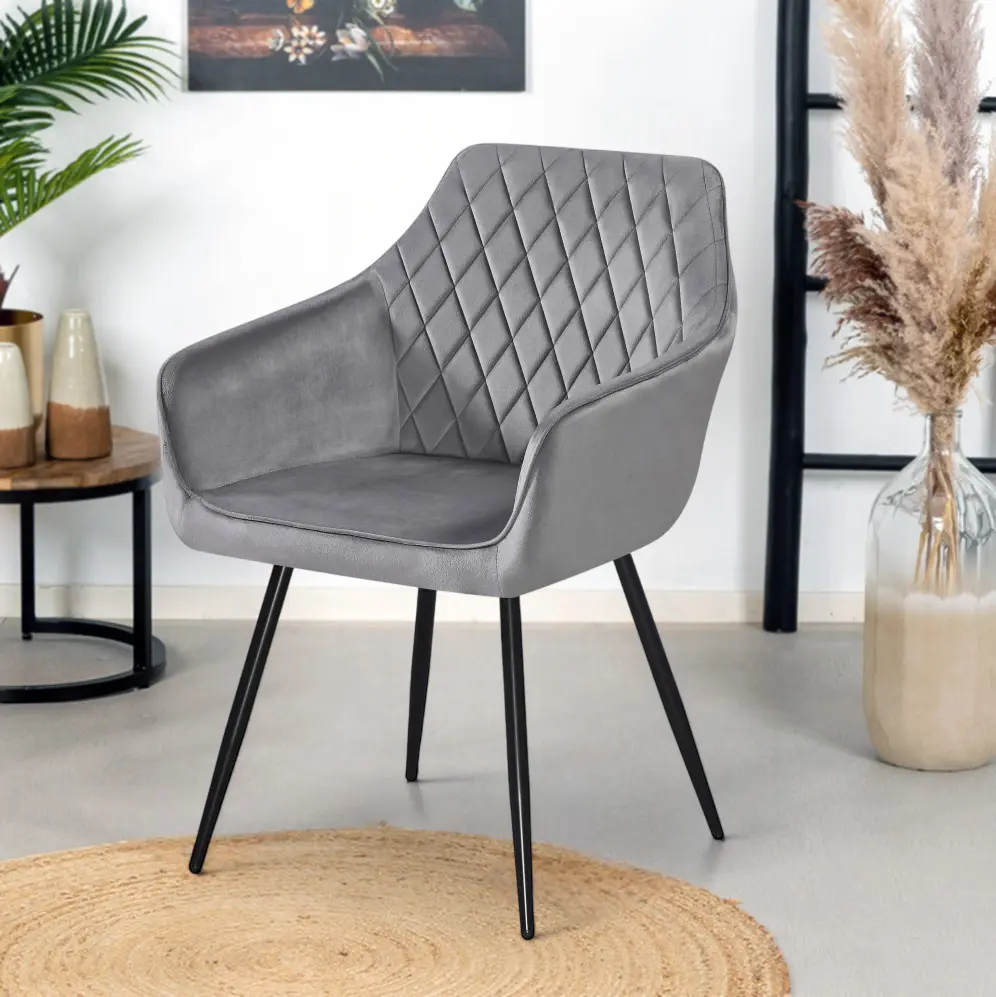 Стул Yasen DC 6001-D HLR 22 (Серый/Черный)