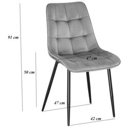 Scaun Yasen DC 6005 (Beige/Black) Thumb