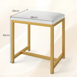 Табурет Costway JV12814GD (White/Gold) Thumb