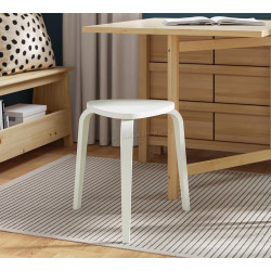 Taburet Ikea Kyrre (Alb murdar)