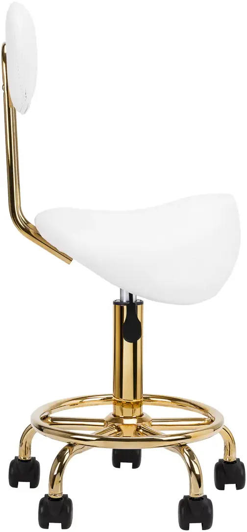 Taburet tip sa Activeshop 6001-G 154521 (White/Gold)