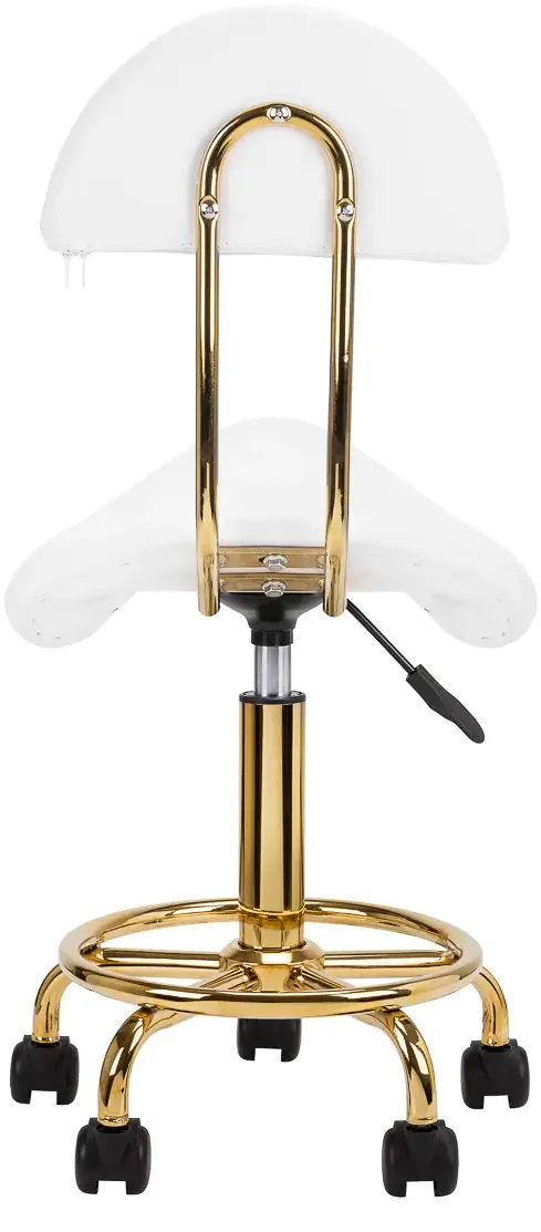 Taburet tip sa Activeshop 6001-G 154521 (White/Gold)