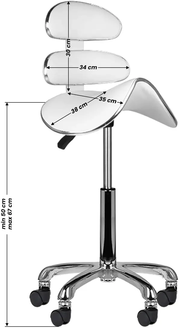 Taburet tip sa Activeshop AM-880 126430 (White)