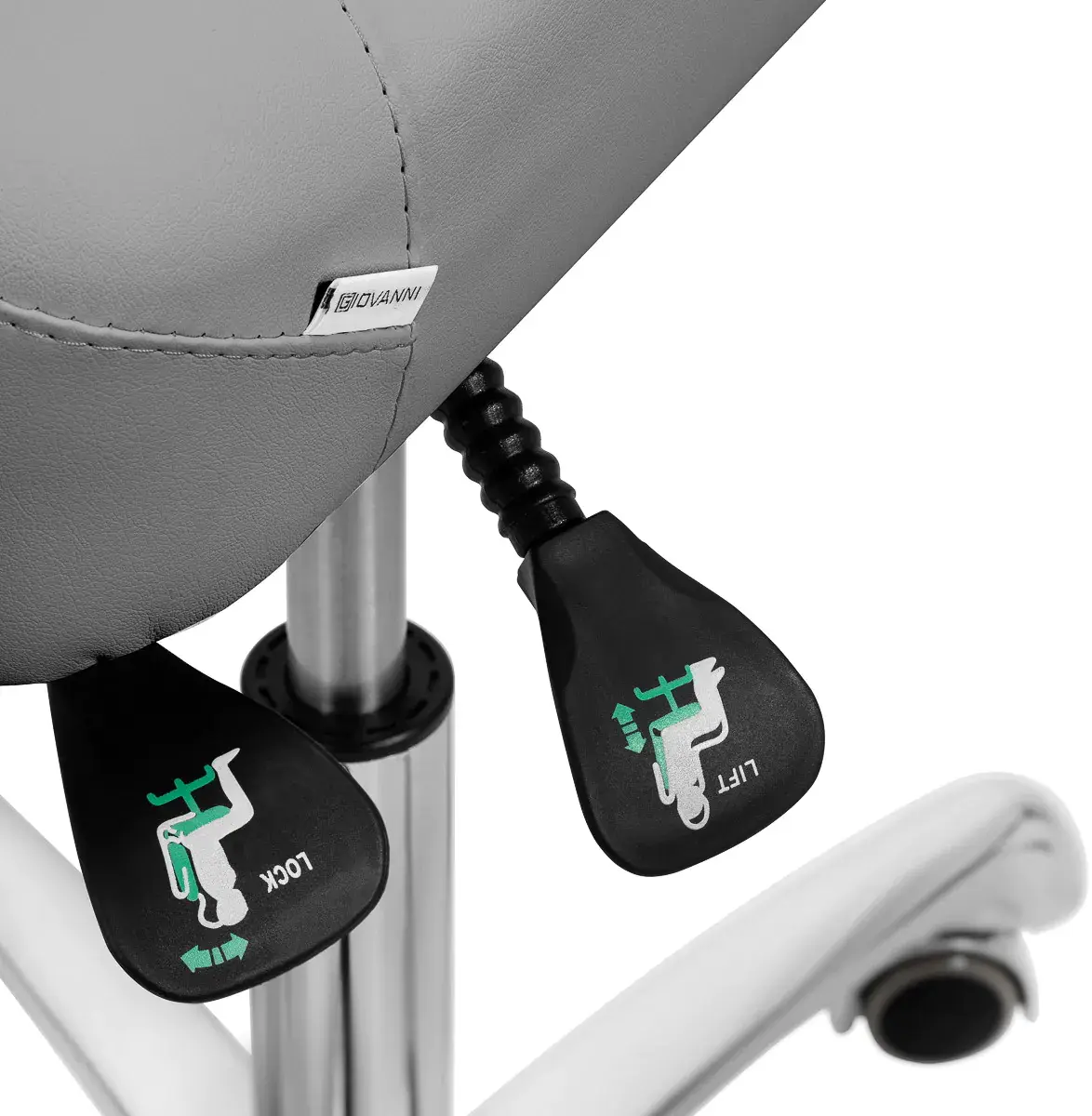 Taburet tip sa Giovanni 1005 150911 (Grey/Silver)