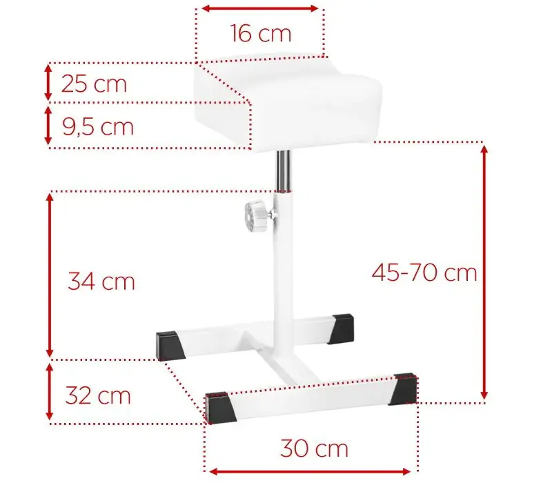 Suport pentru picioare pentru pedichiura Activeshop Bell 113260 (White)