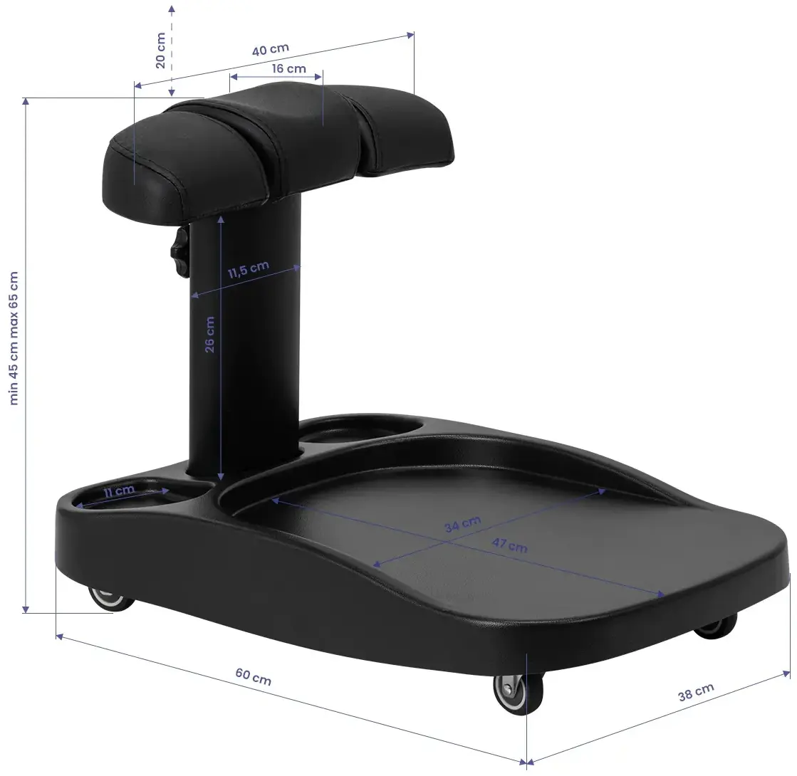 Подножка для педикюра Azzurro 150954 (Black) - 2