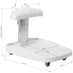 Suport pentru picioare pentru pedichiura Azzurro 150955 (White) Thumb