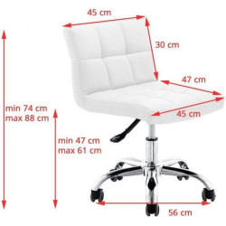 Scaun pentru salon de infrumusetare BeautyOne A-5299 (White) Thumb