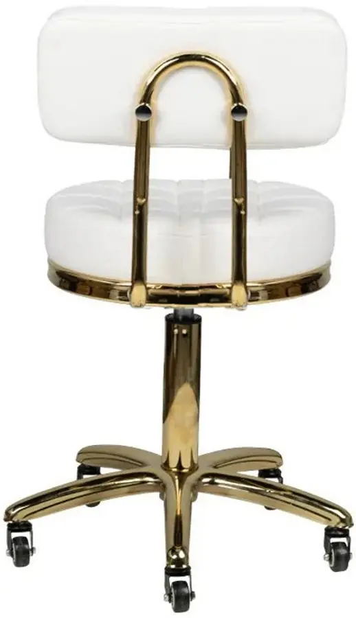 Табурет для салона красоты BeautyOne AM-961 (White) - 4
