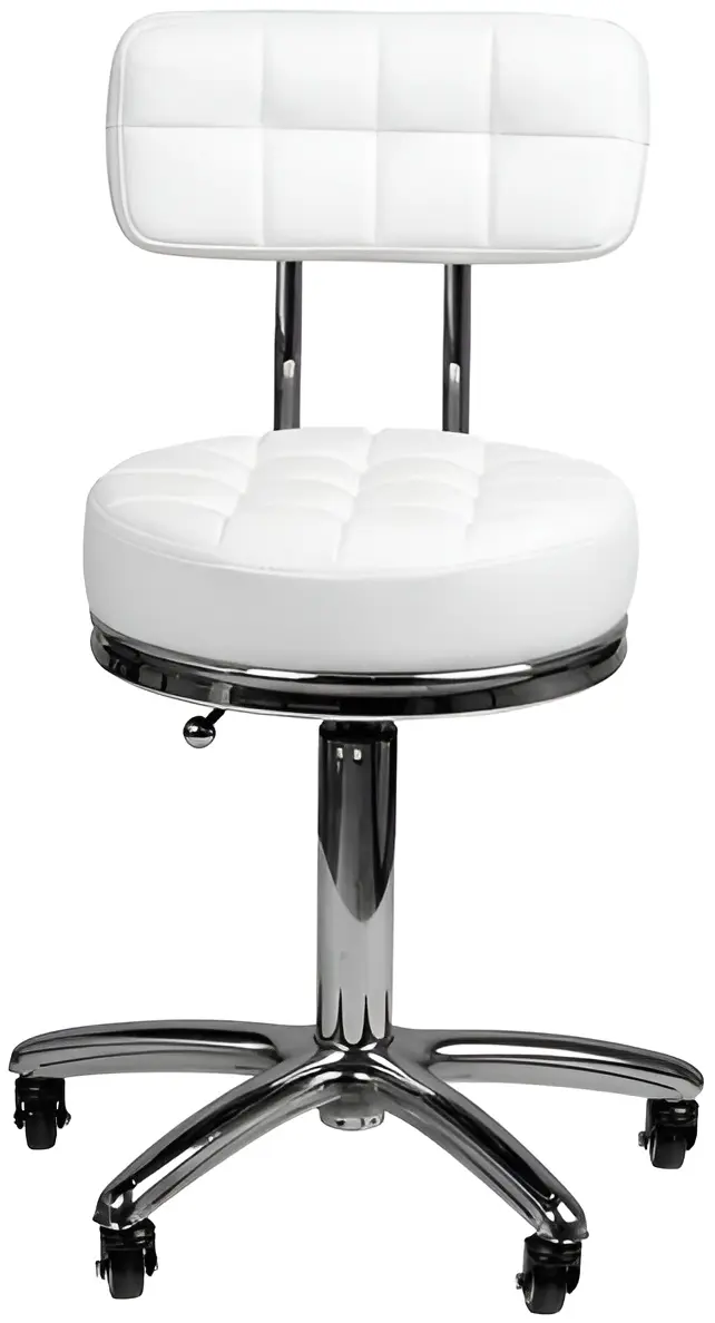 Табурет для салона красоты BeautyOne Lux (White) - 2