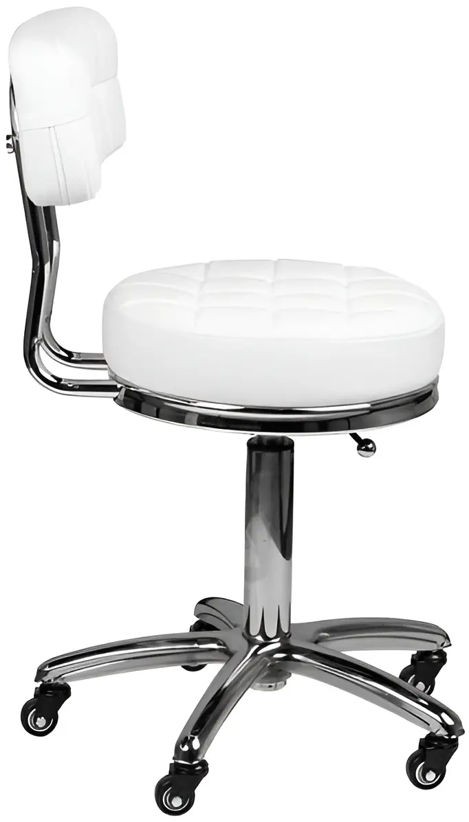 Табурет для салона красоты BeautyOne Lux (White) - 3