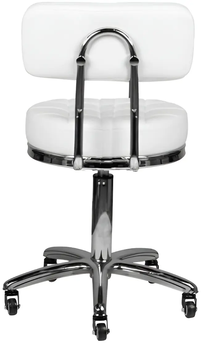 Табурет для салона красоты BeautyOne Lux (White) - 4