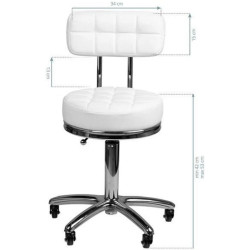 Табурет для салона красоты BeautyOne Lux (White) Thumb