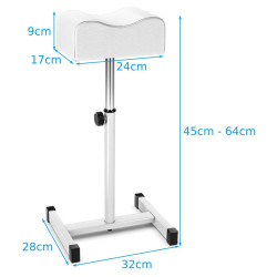 Taburet pentru salon de infrumusetare Costway HB84543WH (White) Thumb