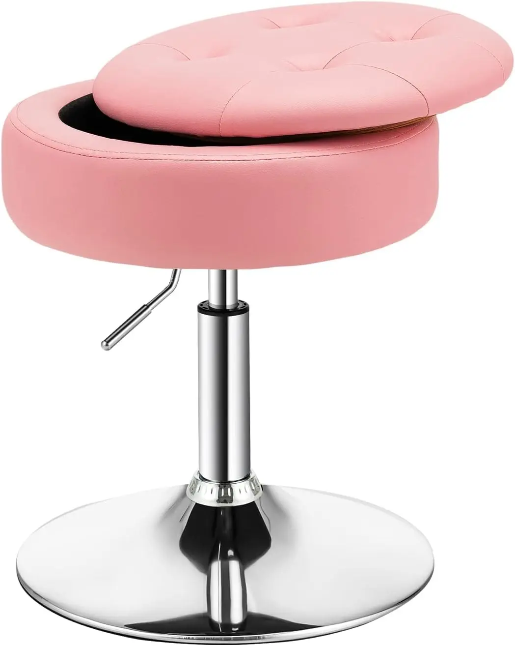 Taburet pentru salon de infrumusetare Costway JV10540PI (Pink)