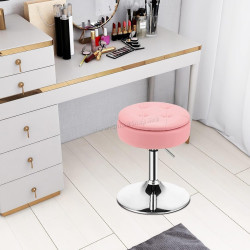 Taburet pentru salon de infrumusetare Costway JV10540PI (Pink)