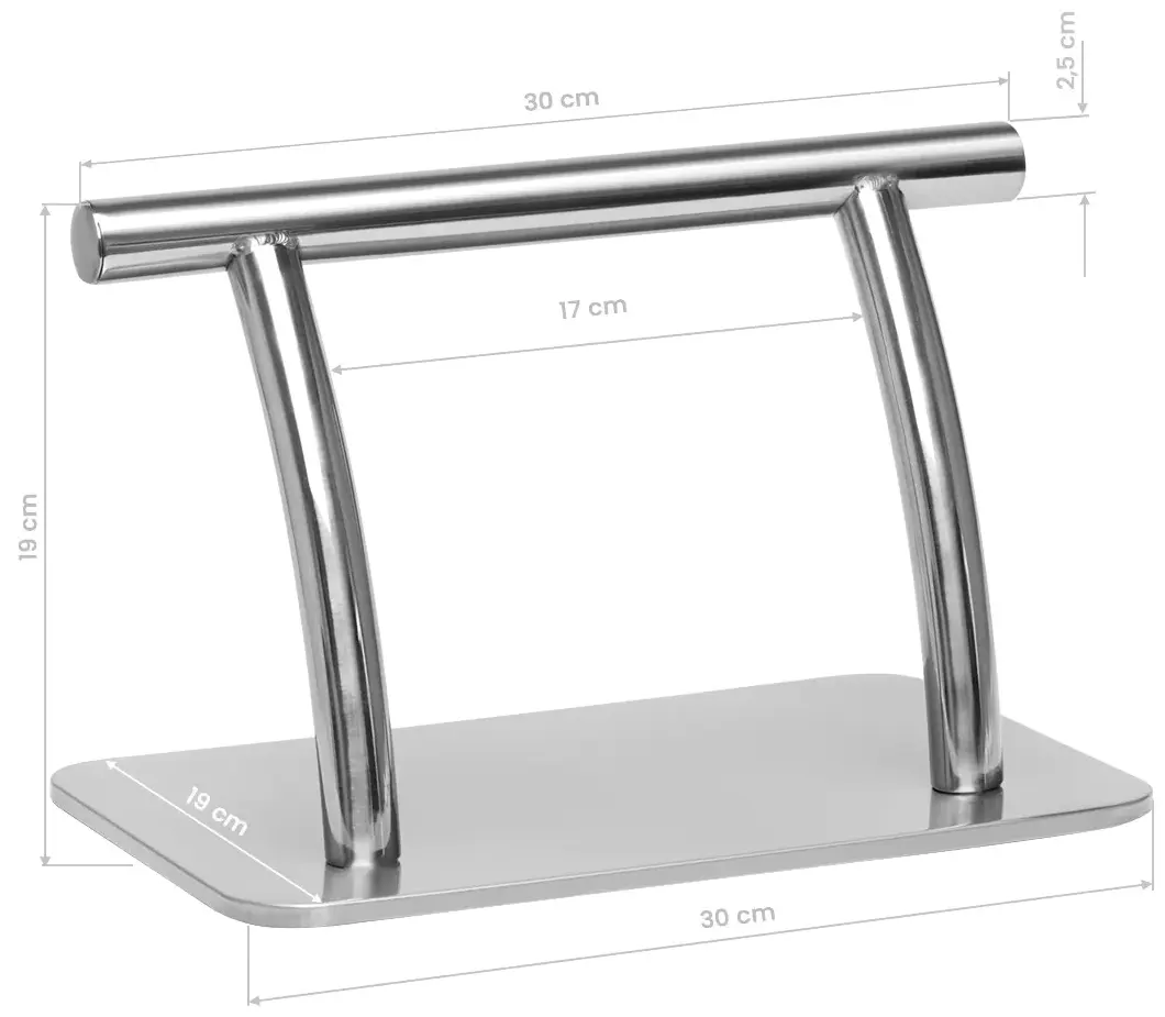 Suport pentru picioare pentru coafură Gabbiano L005S 149592 (Silver)