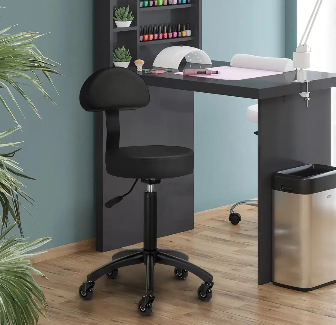 Taburet pentru salon de infrumusetare Gabbiano D026 154212 (Black)