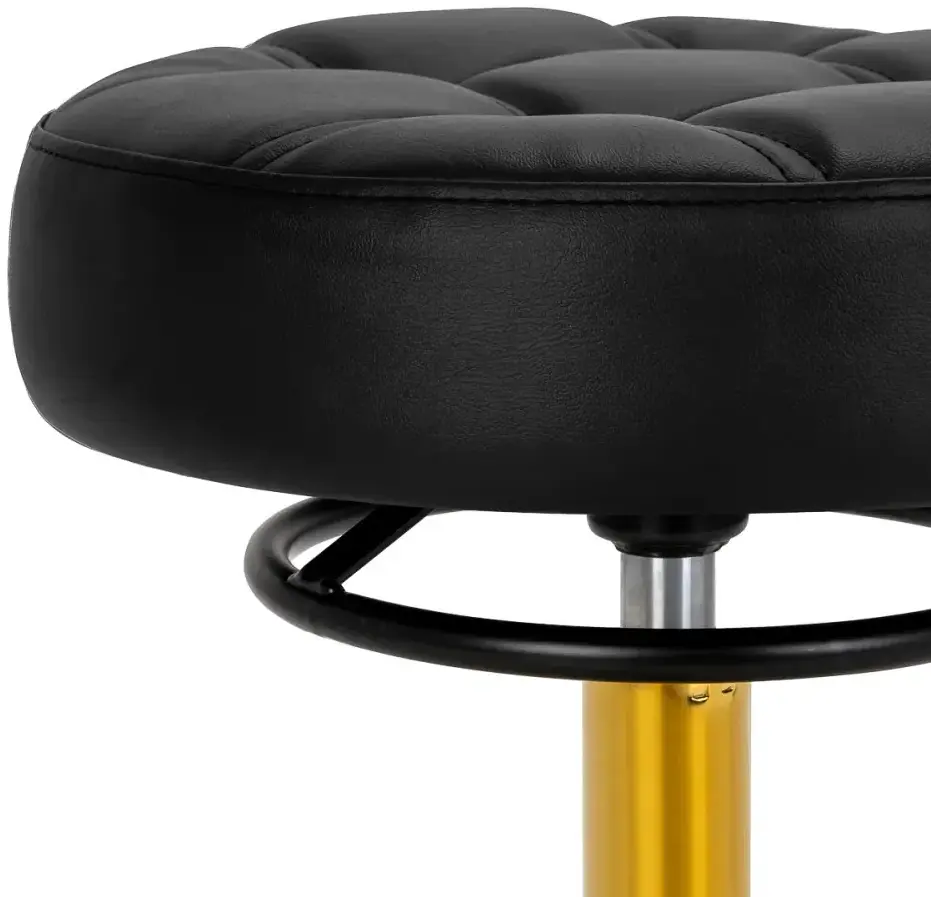 Табурет парикмахерский Gabbiano D054G 155263 (Black/Gold) - 5