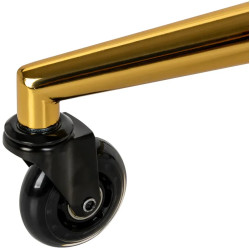 Табурет парикмахерский Gabbiano D054G 155263 (Black/Gold) Thumb