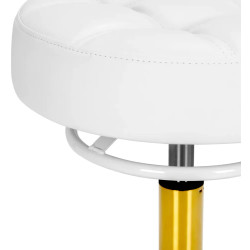 Табурет парикмахерский Gabbiano D054G 155264 (White/Gold) Thumb
