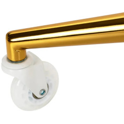 Табурет парикмахерский Gabbiano D054G 155264 (White/Gold) Thumb
