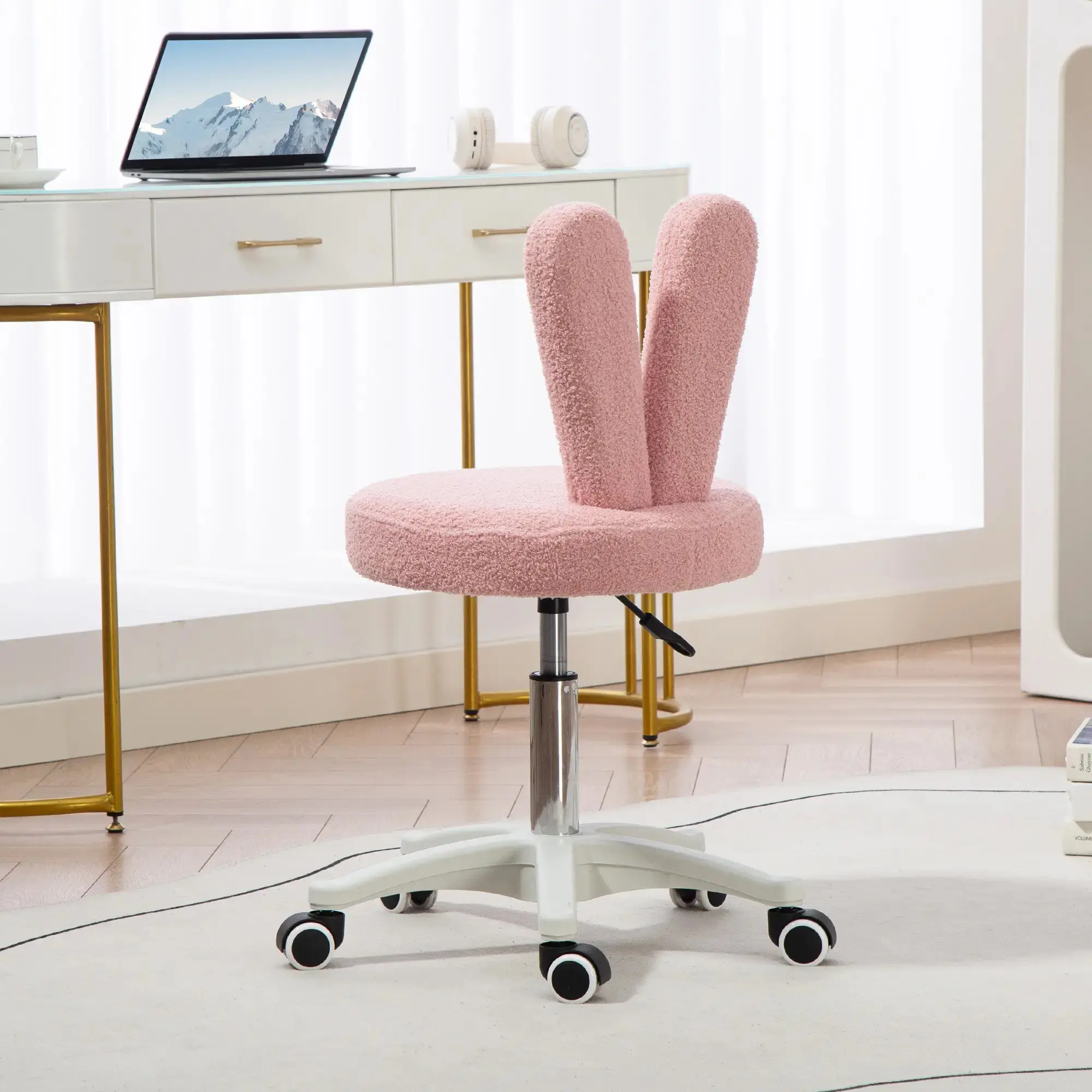 Табурет для салона красоты Homcom 921-875V00PK (Pink) - 5