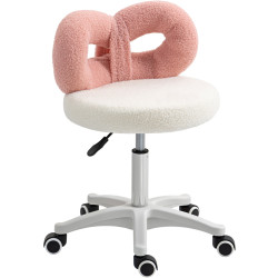 Табурет для салона красоты Homcom 921-878V00WT (White/Pink) Thumb