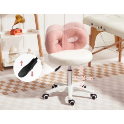 Табурет для салона красоты Homcom 921-878V00WT (White/Pink) Thumb