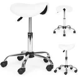 Taburet pentru salon de infrumusetare Modern Home BC004-W (White) Thumb